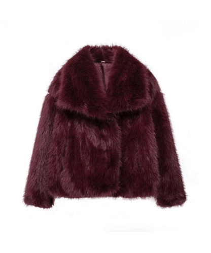 Manhattan Cropped Faux Fur Jacket